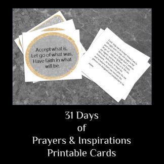 31 Days of Inspirations and Prayers of Encouragement - Vintage Black & White