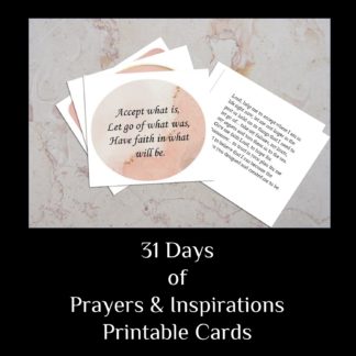 31 Days of Inspirations and Prayers of Encouragement - Blush and Gold