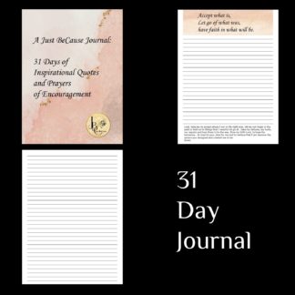 31 Days of Inspirations and Prayers of Encouragement - Printable Journal -Blush and Gold