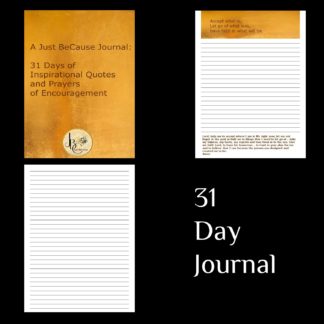 31 Days of Inspirations and Prayers of Encouragement - Printable Journal -Bold and Gold