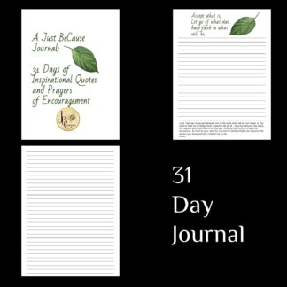 31 Days of Inspirations and Prayers of Encouragement - Printable Journal -Botanical