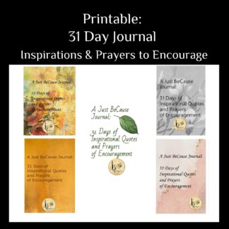31 Days of Inspirations & Prayer Printable Journal