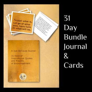 31 Days of Inspirations and Prayers of Encouragement - Printable Journal and Cards - Bold and Gold - BUNDLE