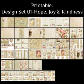 Pretty Paper Design Set - 01 - Hope, Joy & Kindness