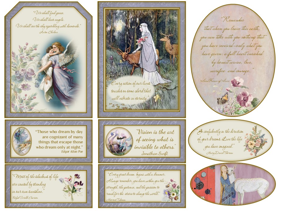 Inspirational Ephemera Collection 01 – Just BeCause Creations